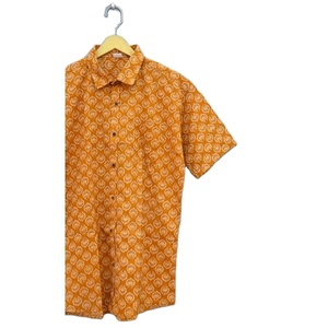 เสื้อเชิ้ตผ้าฝ้าย100% สำหรับผู้ชาย,เสื้อผ้าผู้ชายแขนสามส่วนกระดุมเปิดด้านหน้าเสื้อลำลองสำหรับผู้ชายบราเดอร์แฟนหนุ่ม - Product Image 4