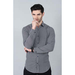 Camisa Casual de Popelina para Hombre Unze London DEBRA Fit, 100% Algodón, Cuello Mao, Tallas XL 2XL 3XL 4XL para Verano y Otoño, Suministro ODM - Product Image 2