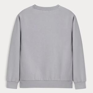 เสื้อสเวตเชิ้ตคอกลมผ้าฟลีซสำหรับผู้หญิง ดีไซน์ใหม่ ลายพิมพ์ฤดูหนาว สีพื้น ผ้าฝ้าย ซักแบบแอซิดวอช ถักทอแบบสบายๆ ระบายอากาศได้ดี กันลม - Product Image 6