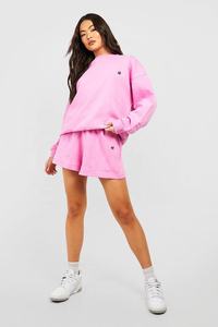OEM Manufacturer's High Quality 100% Cotton <b>Women's</b> 2-Piece Set Breathable Boxy Fit Sweatshirt <b>Short</b> for Winter Customizable - Product Image 5