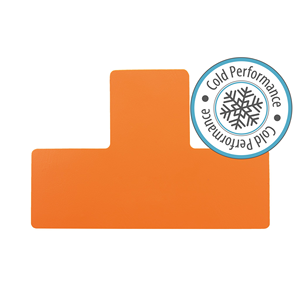 LongLife CP - Marcatura del Pavimento T-Pezzo, autoadesivo 50mm, Arancione, 50 pz / Confezione.- LGCP-50-T-08 - Product Image 2