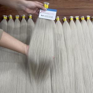 Haute qualité couleur blonde en vrac cheveux Extensions de cheveux humains 100% vietnamien haute qualité couleurs de cheveux naturels - Product Image 2