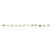 Perlas Naturales Blancas Brillantes de Madreperla de 8-10 mm, Bisel de Plata de Ley 925, Bañadas en Oro de 18K, Perforadas en el Centro, 12 Perlas, Ecológicas