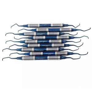 OR Grade 9 Pcs Gracey Curettes parodontales manche creux détartreurs colorés ensemble dentaire en acier inoxydable instruments chirurgicaux CE - Product Image 5