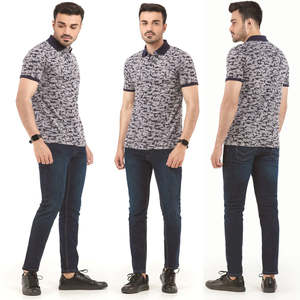 Venta al por mayor de los hombres 100% de primera calidad sólido transpirable para la camisa de ropa de calle informal personalizada con manga corta y estampado liso - Product Image 6