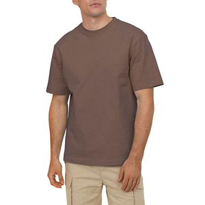 High Quality Custom 240 Gsm Heavyweight Men's T-Shirts 100% Cotton Ringer Solid Drop Shoulder Oversized T-shirt for men - Product Image 1