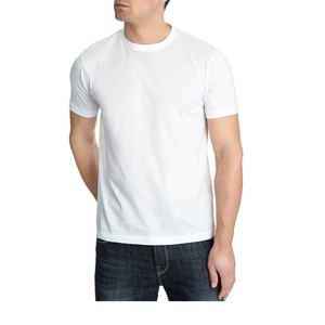 T-shirts pour hommes en mélange polyester/coton, personnalisables, vierges, grandes tailles, respirants, haute qualité, impression par sublimation - Product Image 1