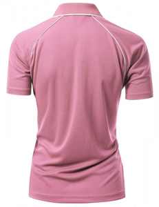 Vente flash - Chemise de golf à manches courtes pour femmes, en tissu jersey tricoté respirant, avec broderie de logo personnalisé - Product Image 4