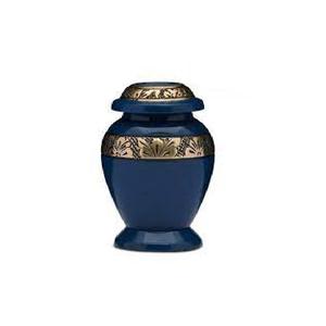 Urne funéraire en aluminium de conception coûteuse gravée à la main urne commémorative décorative pour cendres taille personnalisée - Product Image 1