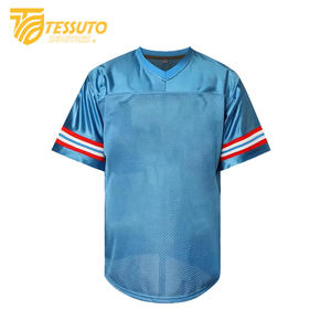 Vêtements de sport imprimés partout Chemises de football classiques vintage Maillot de football personnalisé T-shirt de football à col en V pour hommes - Product Image 2