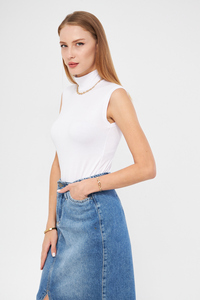 Col roulé sans manches Viscose Body Slim Fit décontracté Relax et élégant sous-vêtement avec fonction anti-boulochage - Product Image 4