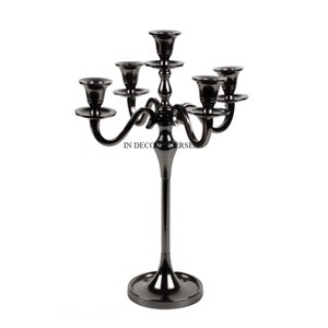 Argent Brillant Poli Unique Fantaisie Designer Haute Qualité Standard Métal Fait 3 Tier Bougeoirs À Prix Compétitif - Product Image 6