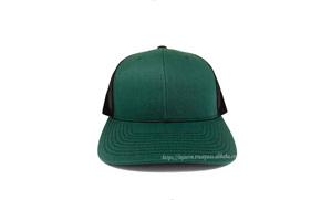 Nouvelle arrivée de chapeaux de camionneur en tissu vert Casquettes de camionneur Logo personnalisé OEM de haute qualité Casquettes de sport - Product Image 2