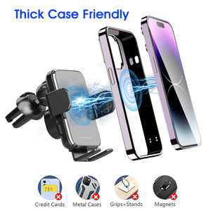 Soporte <span class=keywords><strong>de</strong></span> Carga Inalámbrico para Automóvil con Carga Rápida, Rotación <span class=keywords><strong>de</strong></span> 360 Grados y Puerto <span class=keywords><strong>Tipo</strong></span>-C - <span class=keywords><strong>Cargador</strong></span> Inalámbrico Automático para Teléfono Móvil - Product Image 3