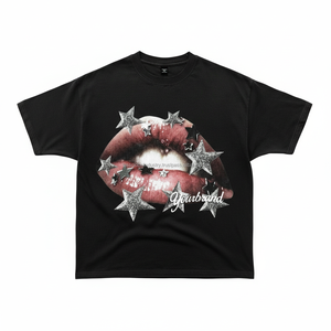 เสื้อยืดสตรีทแวร์ทรงโอเวอร์ไซส์ คุณภาพสูง เป็นมิตรกับสิ่งแวดล้อม เนื้อผ้าหนา พิมพ์ลายกราฟิกแบบสกรีน  ผ้าคอตตอนหนา ตัดเย็บทรงครอป สำหรับผู้ชาย - Product Image 1