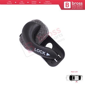 BDP1443-1 Rear Left Interior <b>Door</b> <b>Handle</b> Opener Black for Palio Siena MK1 178 1996-2016 Albea 178 2002-2012 713804614 - Product Image 3