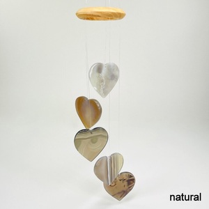 Venta al por mayor de piedras preciosas naturales ágata corazón viento carillón ágata rebanada atrapasueños curación cristal colgante boda Bling decoración regalo - Product Image 6