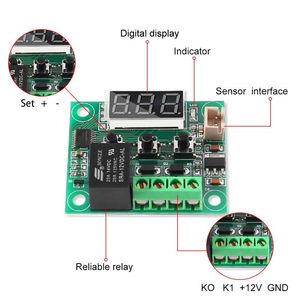 Module de contrôle de température mini thermostat AEK-Tech W1209 DC 12V -50 à 110°C en plastique OEM - Product Image 2