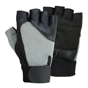Gants de fitness unisexes en cuir demi-doigts antidérapants Saar Industries, nouvelle mode, sur mesure, robustes - Product Image 4