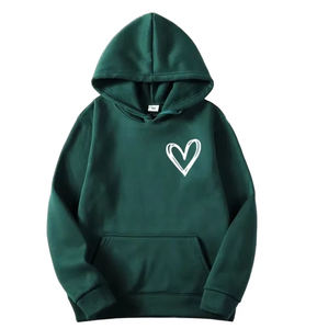 Sweat-shirt à capuche unisexe en coton/polyester d'hiver à manches longues, haut de sport décontracté pour femmes, sweat-shirt à capuche personnalisé, nouveau design - Product Image 2