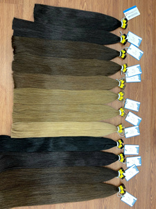 Precio al por mayor Cabello crudo vietnamita Cutícula alineada Color Recto Extensiones de cabello a granel Sin enredos Sin caída - Product Image 4