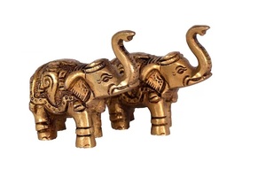 Estatua de elefante de latón antiguo moderno más vendido elemento espiritual decorativo para Vastu Shastra energía positiva cumpleaños Diwali - Product Image 3