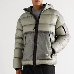 Veste matelassée d'hiver en nylon et polyester de haute qualité, best-seller, pour hommes, design personnalisable, logo sur le devant, respirante, séchage rapide, OEM - Product Image 2