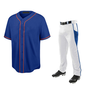 Fabricación de calidad superior último diseño hombres uniforme de béisbol/precio de fábrica tamaño personalizado hombres uniforme de béisbol - Product Image 1
