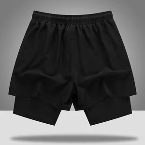 Shorts de Baño de Secado Rápido para Hombre con Bolsillos, Cintura con Cordón, Color Sólido, Traje de Baño, Ropa de Playa, Último Modelo - Product Image 3