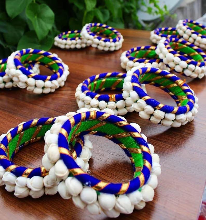 Wholesale Silk Thread Indian Bangles Set for Women and Girls