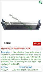 แหวนขาตั้งแมนเดรลปรับได้ GS 933A เครื่องมือเครื่องประดับสำหรับเครื่องมือเครื่องประดับ - Product Image 2