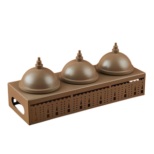 Cuencos de Metal Hechos a Mano, Pulidos, Ecológicos, con Diseño Dorado, Modernos y Elegantes, para Servir Frutos Secos, Dátiles, en Bodas y Fiestas - Product Image 6