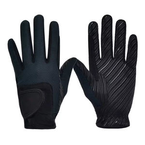 2025 Black-Color Design Your Horse Riding <b>Gloves</b> Latest Style-Durable Material Horse Riding <b>Gloves</b> for Sale - Product Image 1