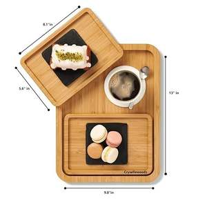 Rustique fabriqué à la main polyvalent plateau de service en bois ferme Table basse décor cuisine idée cadeau pour plateau de fête - Product Image 4