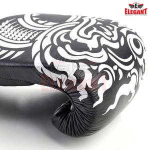 Gants de boxe personnalisés avec logo, gants de boxe en cuir, gants de boxe d'entraînement sportif, gants de boxe en cuir véritable - Product Image 2