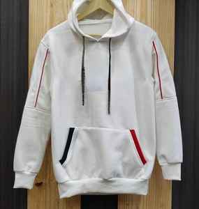 Sudadera con Capucha Personalizable 100% Algodón Orgánico, Transpirable, Impermeable, Antiarrugas, con Logotipo Bordado en la Parte Delantera, Tejido de Punto para Invierno - Product Image 1