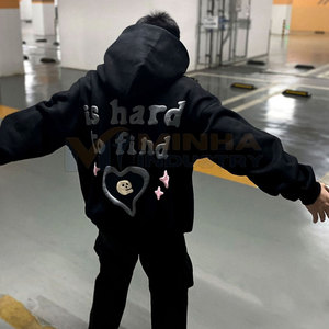 Sweat-shirts en polyester/coton à capuche, couleur unie, imprimés, style hiver, pour hommes - Couleurs et logo personnalisés, service OEM en gros - Product Image 2