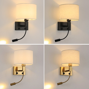 Metallo dimmerabile LED lampada da parete interna luce da parete W porta porta USB per casa Hotel ristorante soggiorno corridoio negozio Bar caffè - Product Image 2
