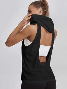 Sweat à capuche sans manches respirant de haute qualité, personnalisé avec une étiquette privée, pour femmes, hiver et été, avec logo personnalisé - Product Image 5