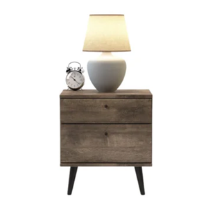 Modern Design Solid Wood Nightstand With Two Drawers <b>Wooden</b> <b>Bedside</b> <b>Cabinet</b> For Home Living Room and Bedroom Furniture - Product Image 2