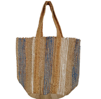 Tas Selempang Wanita Bohemian Ramah Lingkungan Berkualitas Tinggi Terbaru, Terbuat dari Katun Jute, untuk Penggunaan Sehari-hari dan Perjalanan