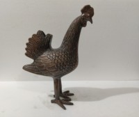 Statue de poule décorative en métal, Figurine de coq, Sculpture de jardin, Statues de poulet pour la décoration de la maison et des hôtels.