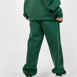 Chándal de entrenamiento de talla grande de lana transpirable con estampado de logotipo personalizado para mujer, sudadera de invierno, conjunto de pantalones de chándal, Fitness Unisex para adultos - Product Image 4