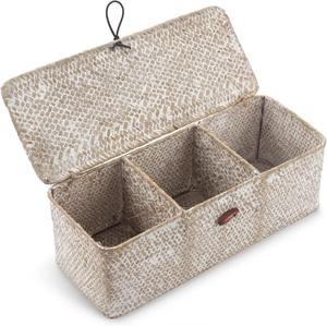 Caja de Almacenamiento Hecha a Mano de Pasto Marino con 3 Compartimentos, Ecológica, Natural, para Decoración del Hogar, Venta al por Mayor desde Vietnam - Product Image 2