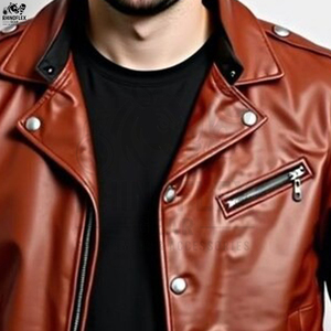 Chaqueta de Cuero Personalizada de Alta Calidad Más Popular, Hecha en Pakistán, Chaquetas de Cuero de Primera Calidad para Hombre - Product Image 6