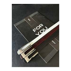 Designer <b>Silver</b> Buckle Thin Black Women's Belt, <b>Jacket</b> Belt, Shirt Belt, Dress Belt - Black-Burgundy-White-<b>Silver</b> - Product Image 2