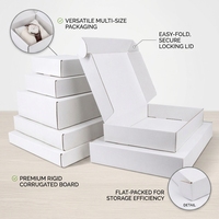 Boîte d'emballage rigide en carton ondulé recyclable de haute qualité pour cils, chaussettes, fourrure, matériaux recyclés gaufrés pour l'aviation