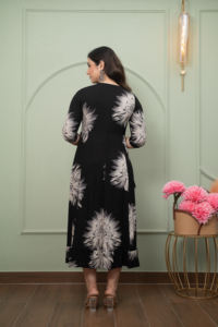 Anarkali Gawan Karkali สำหรับผู้หญิง, ผ้าฝ้ายสไตล์พื้นเมืองสไตล์ซาลวาร์คาเมซลำลองใส่ในงานแต่งงานและงานปาร์ตี้ไม่ยับย่น - Product Image 6