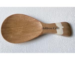 Style classique cuisine résistant à la chaleur en bois cuillère reste bois résine porte-cuillère ustensiles de cuisine porte-cuillère ustensiles de cuisine cuisine - Product Image 5