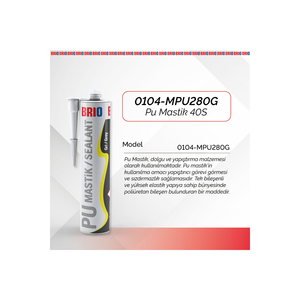 Scellant et adhésif PU imperméable 280 ml, liquide gris pour application murale - Product Image 1